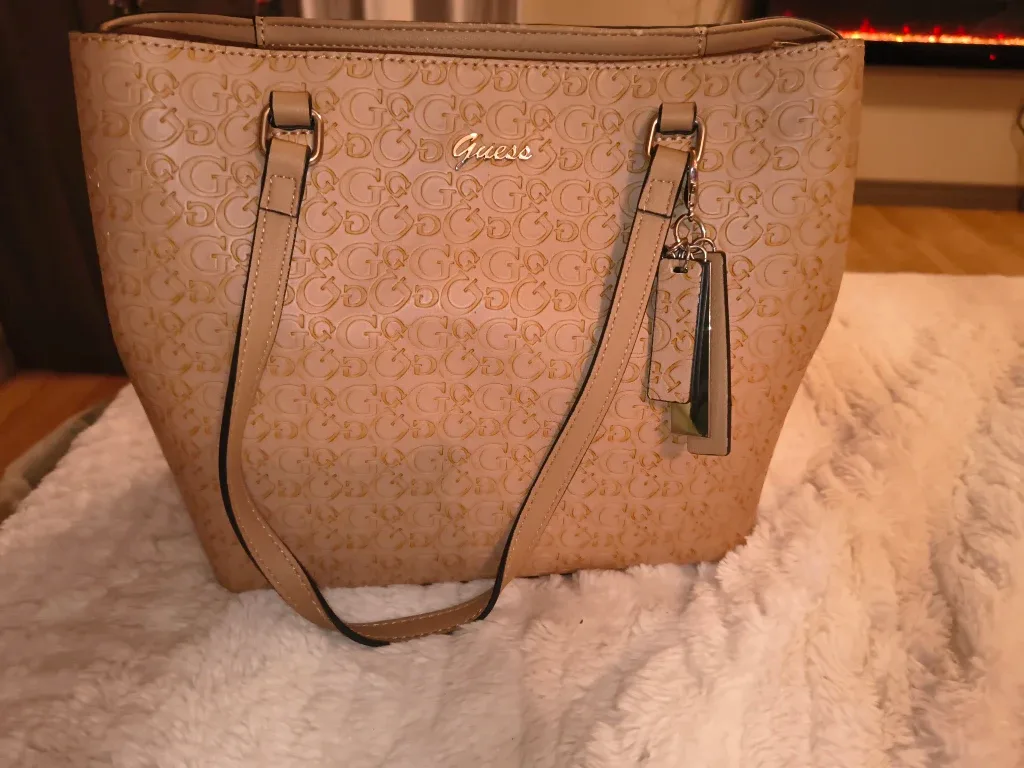Guess Beige Tote Bag