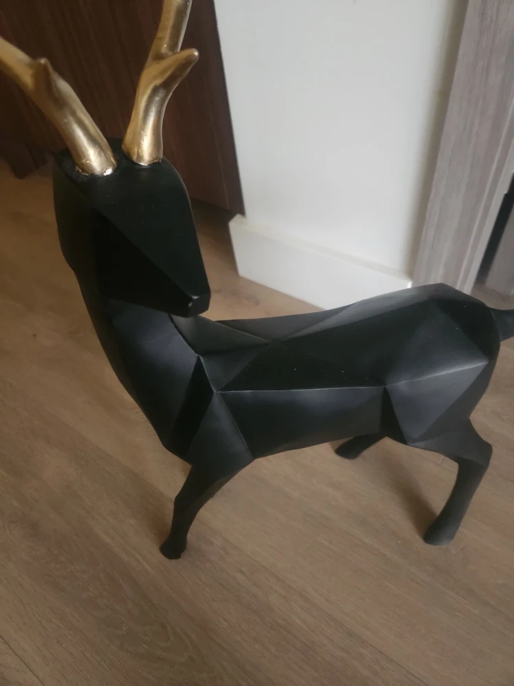 Black Geometric Deer holiday decor/statue - photo 4