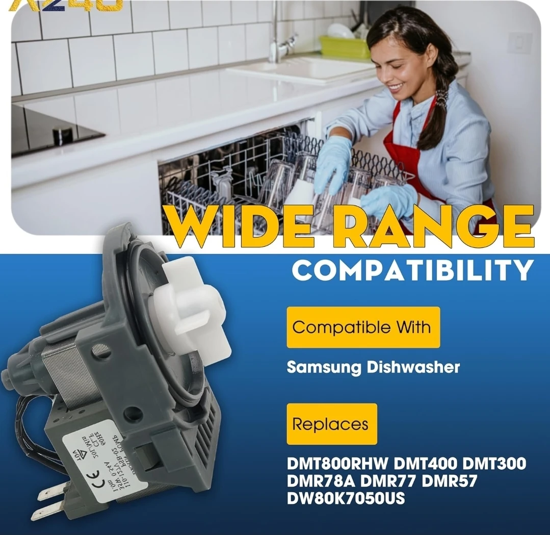 AZ4U Dishwasher Drain Pump - Replaces Samsung Models - photo 4