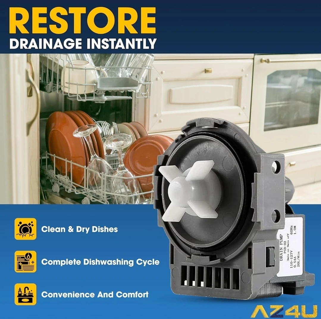 AZ4U Dishwasher Drain Pump - Replaces Samsung Models - photo 5