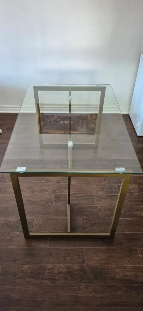 Glass Top Dining Table - Gold Frame image indicator(6)