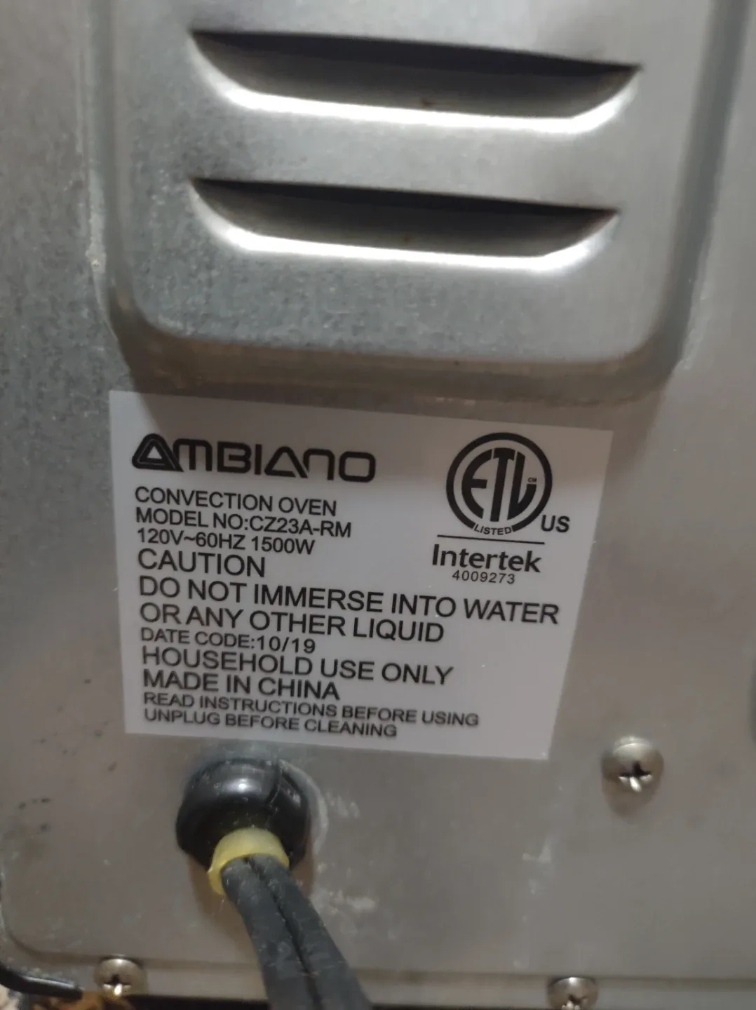 Ambiano Convection Oven 🥕 image indicator(4)