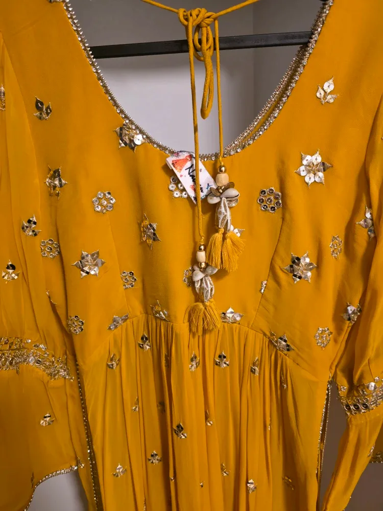 Yellow Anarkali Dress image indicator(2)