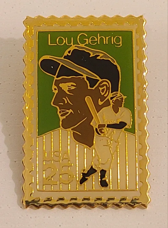 Lou Gehrig Stamp Pin