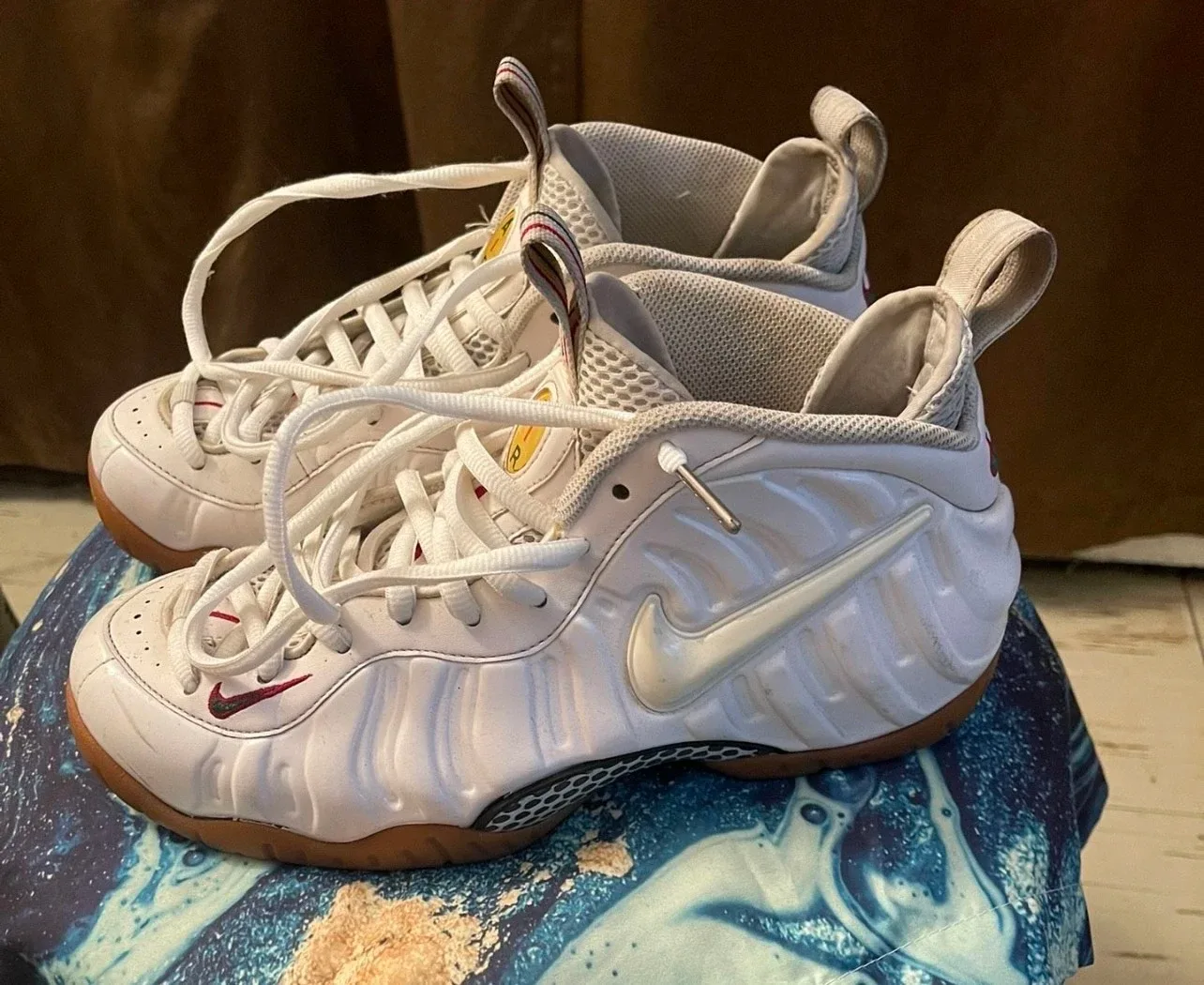 Gucci Nike Air Foamposite One White Sneakers