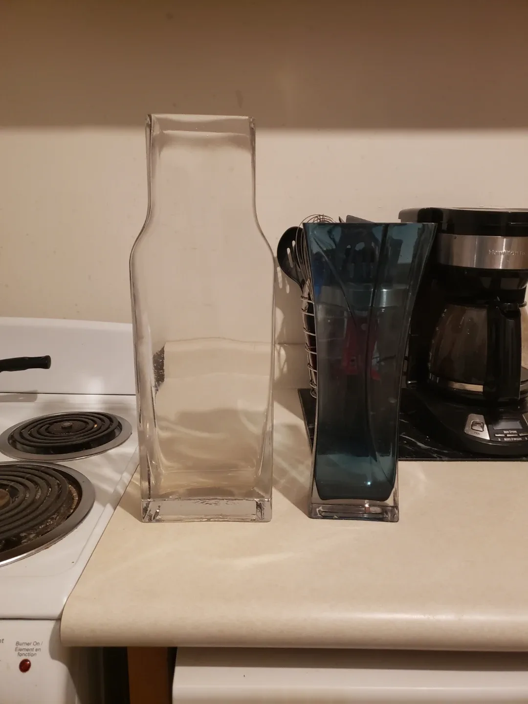 Tall Clear Glass Vase $15 image indicator(3)