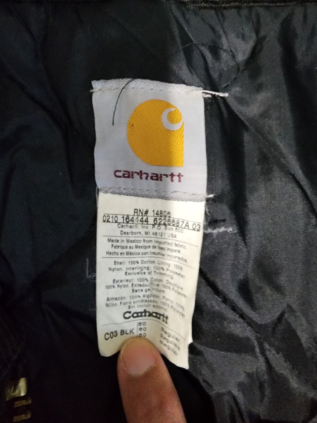 Carhartt Black Work Jacket - photo 2