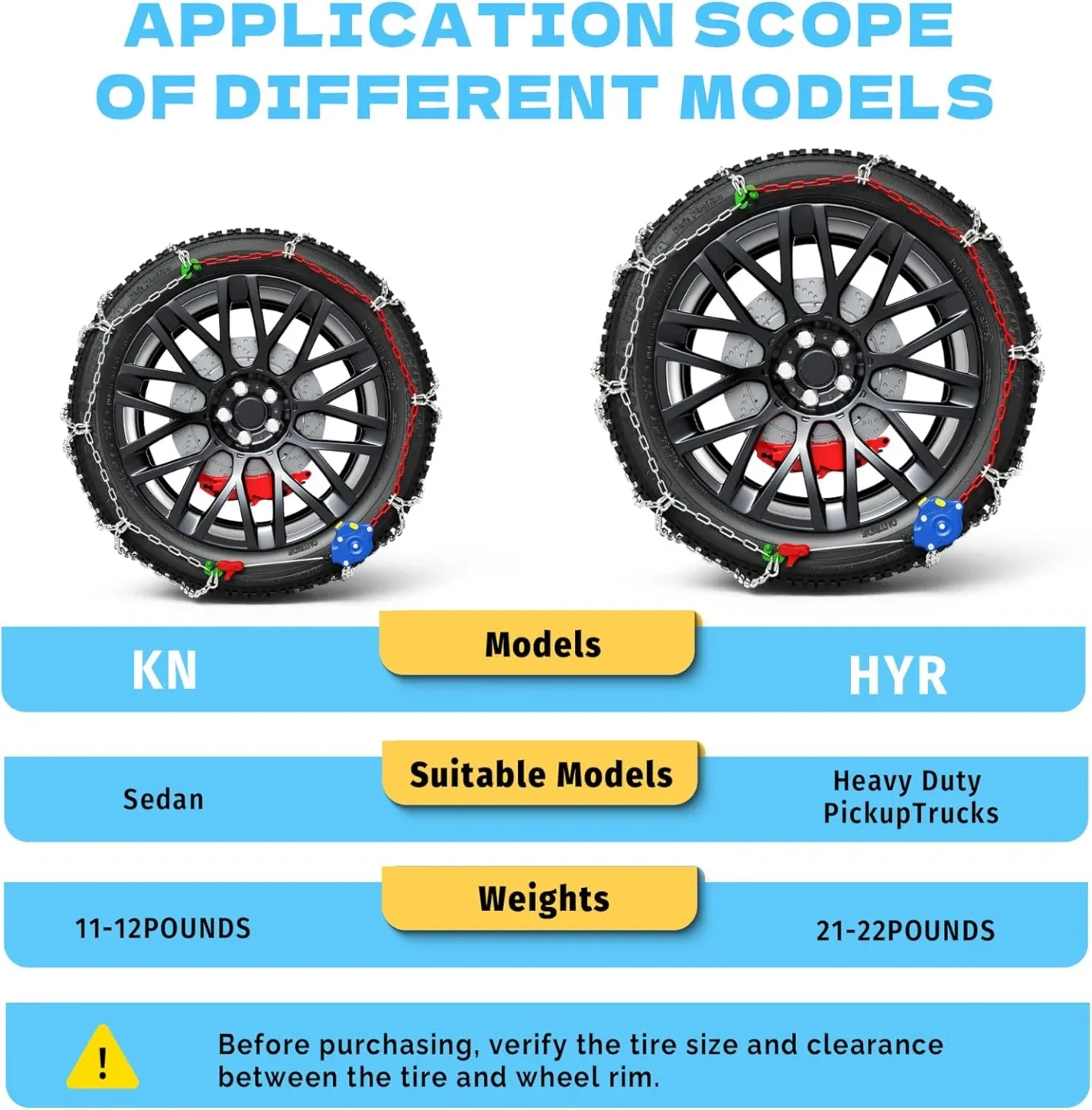 Snow Chains for Car Tires BNIB image indicator(6)