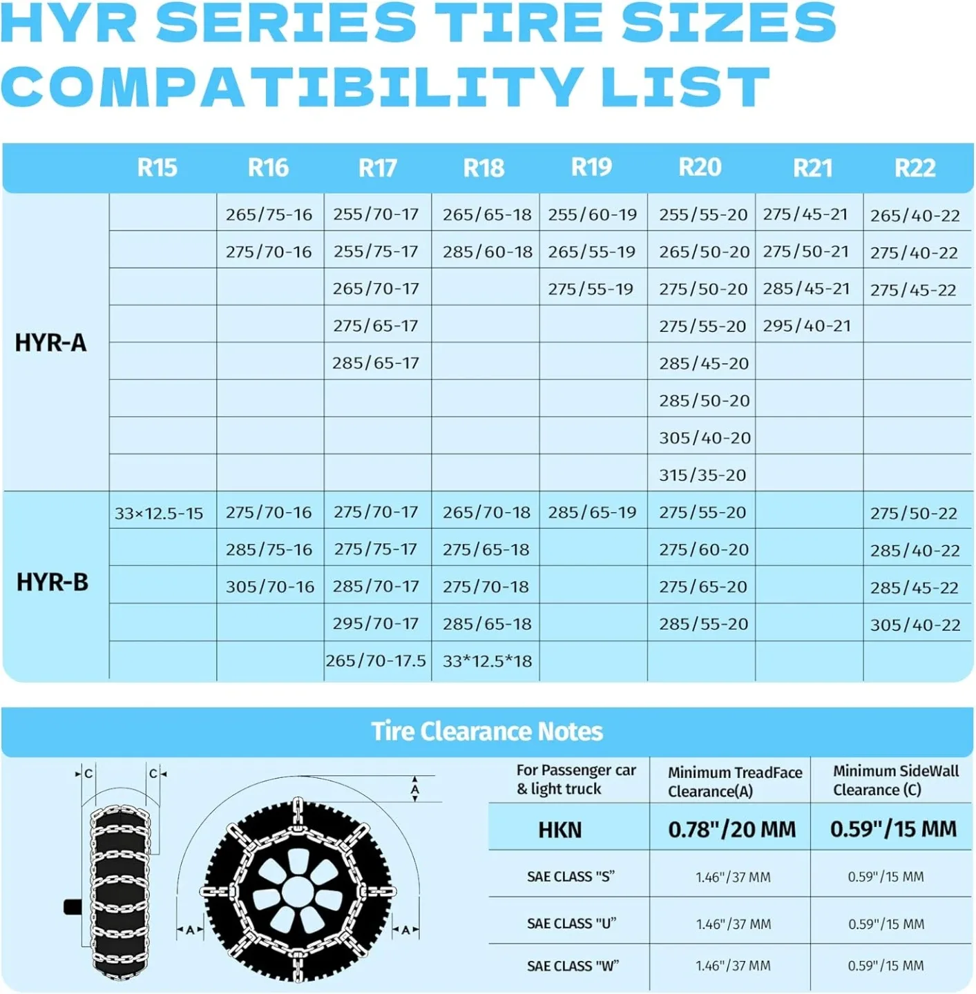 Snow Chains for Car Tires BNIB image indicator(8)