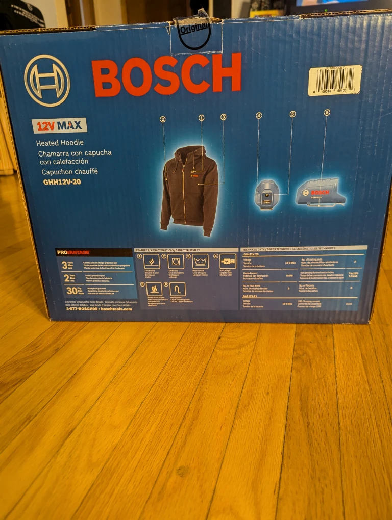 Bosch 12V MAX Heated Hoodie GHH12V-20 - Size L - photo 3
