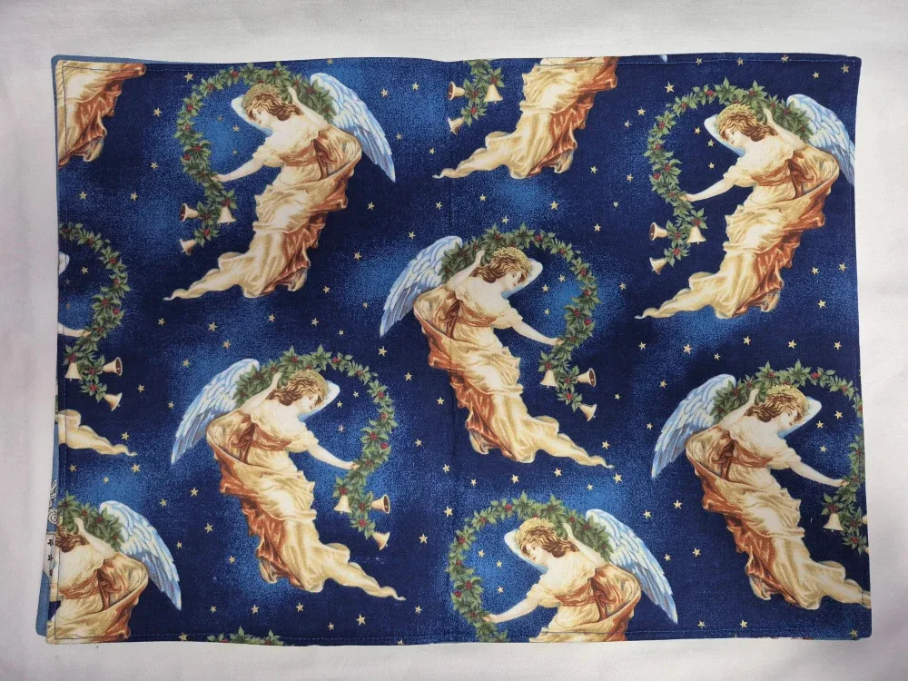 Handmade Angel & Santa Placemats, set of 4