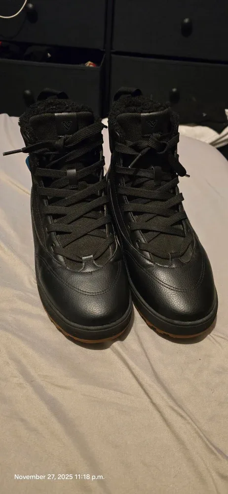 Black Alta Leather High-Top 2 Vessi shoes image indicator(3)