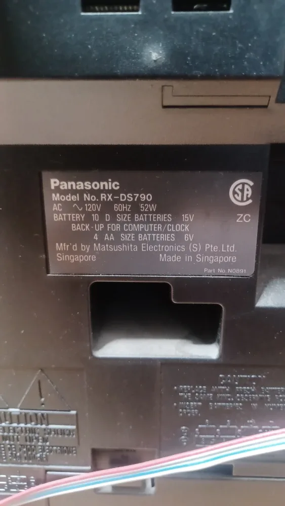 Panasonic RX-DS790 S-XBS 4-Amp System Stereo image indicator(8)