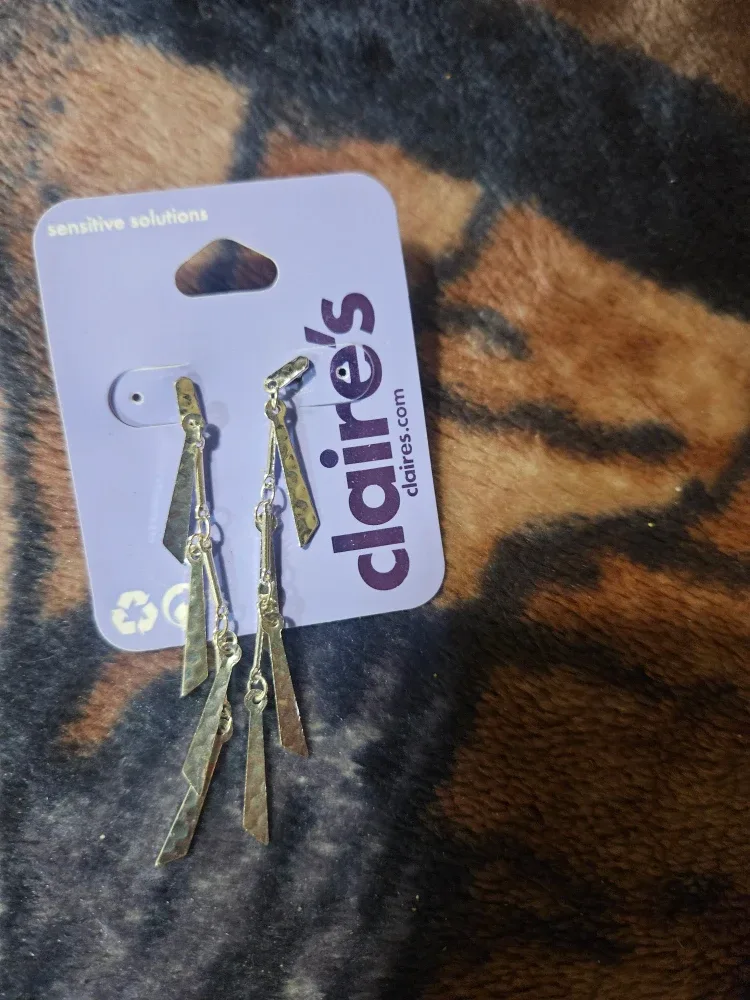 Claire's Dangle Earrings - Silver Tone