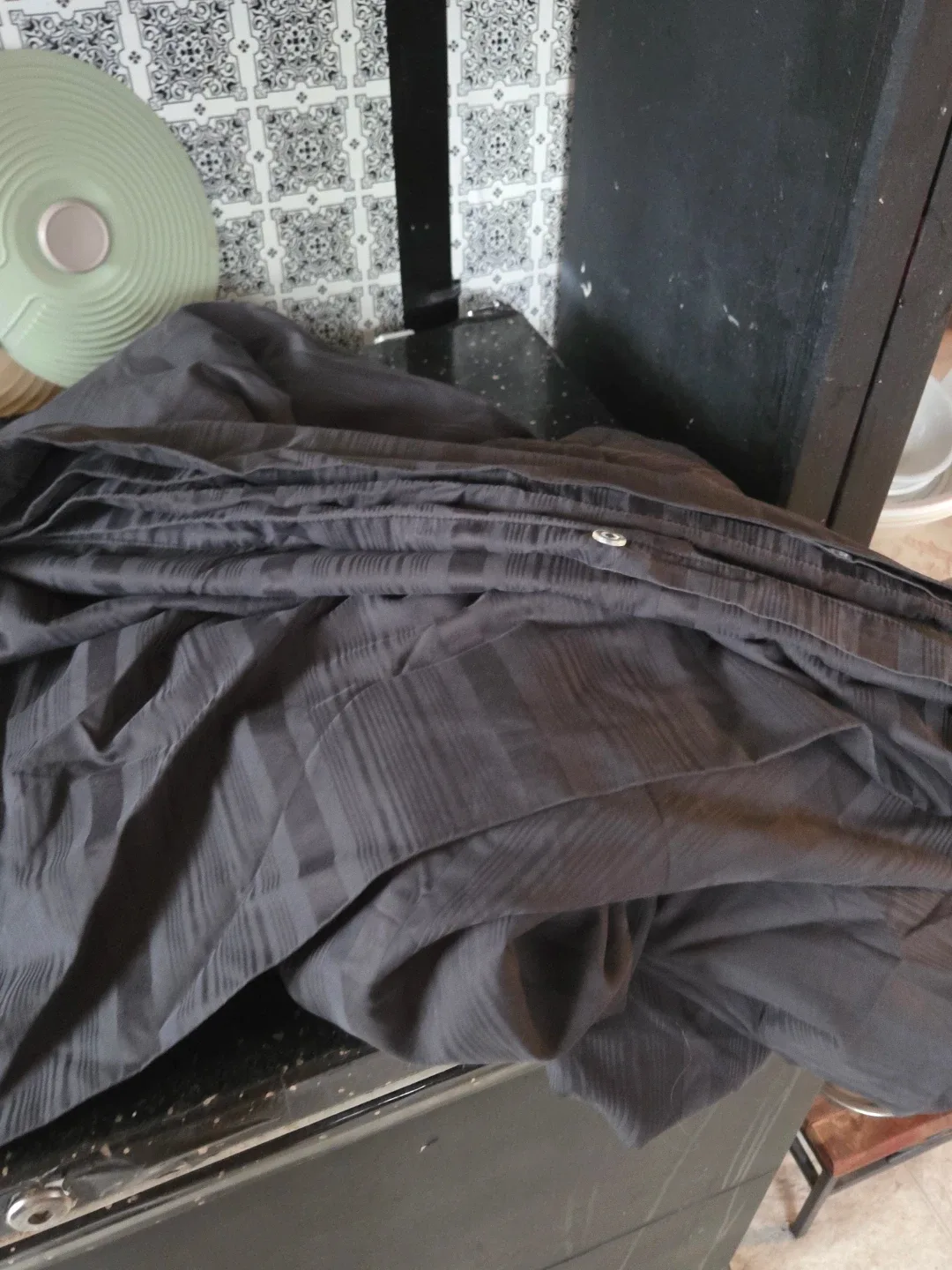 Black Striped Duvet Cover King Size