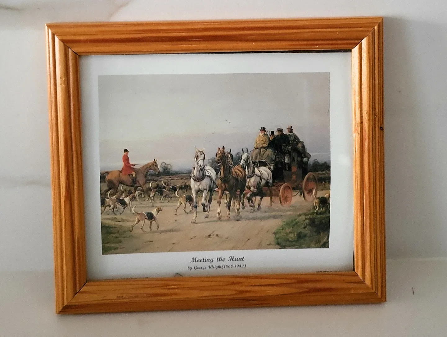 George Wright Vintage Framed Horse Hunt Prints - Set of 4 image indicator(9)