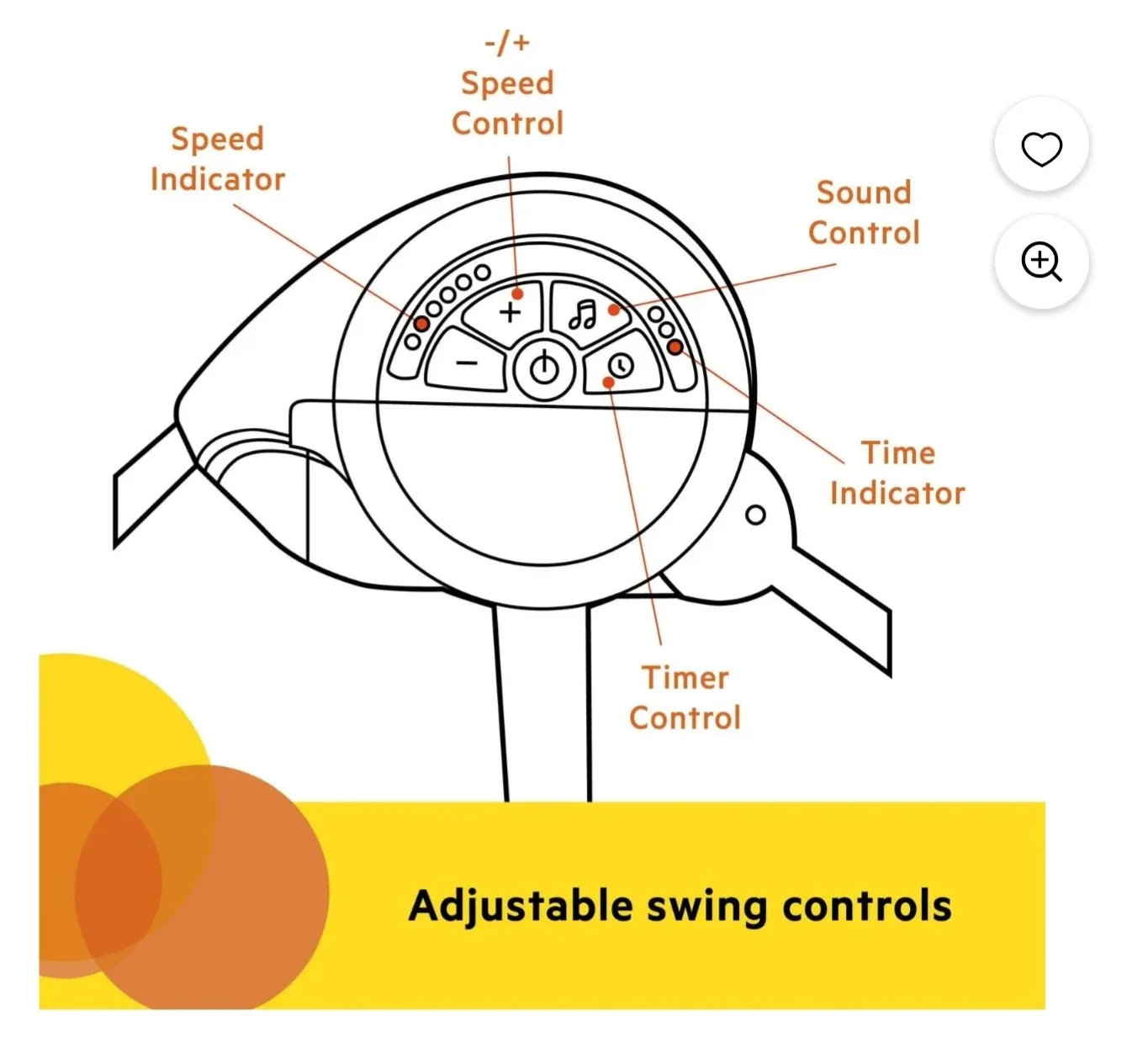 Bright Starts Playful Paradise Portable Swing image indicator(5)