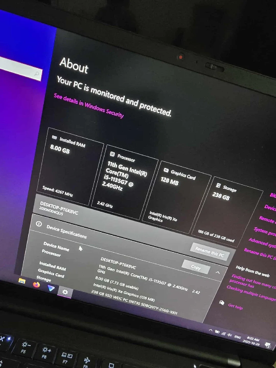 Lenovo ThinkPad X1 Carbon Gen 9Laptop image indicator(5)