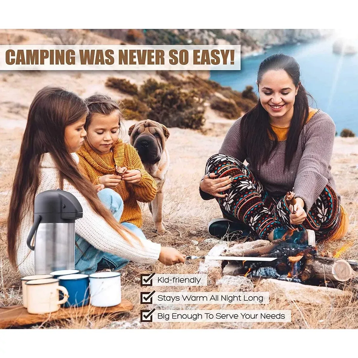 Vondior Stainless Steel Air Pot - 102oz image indicator(7)