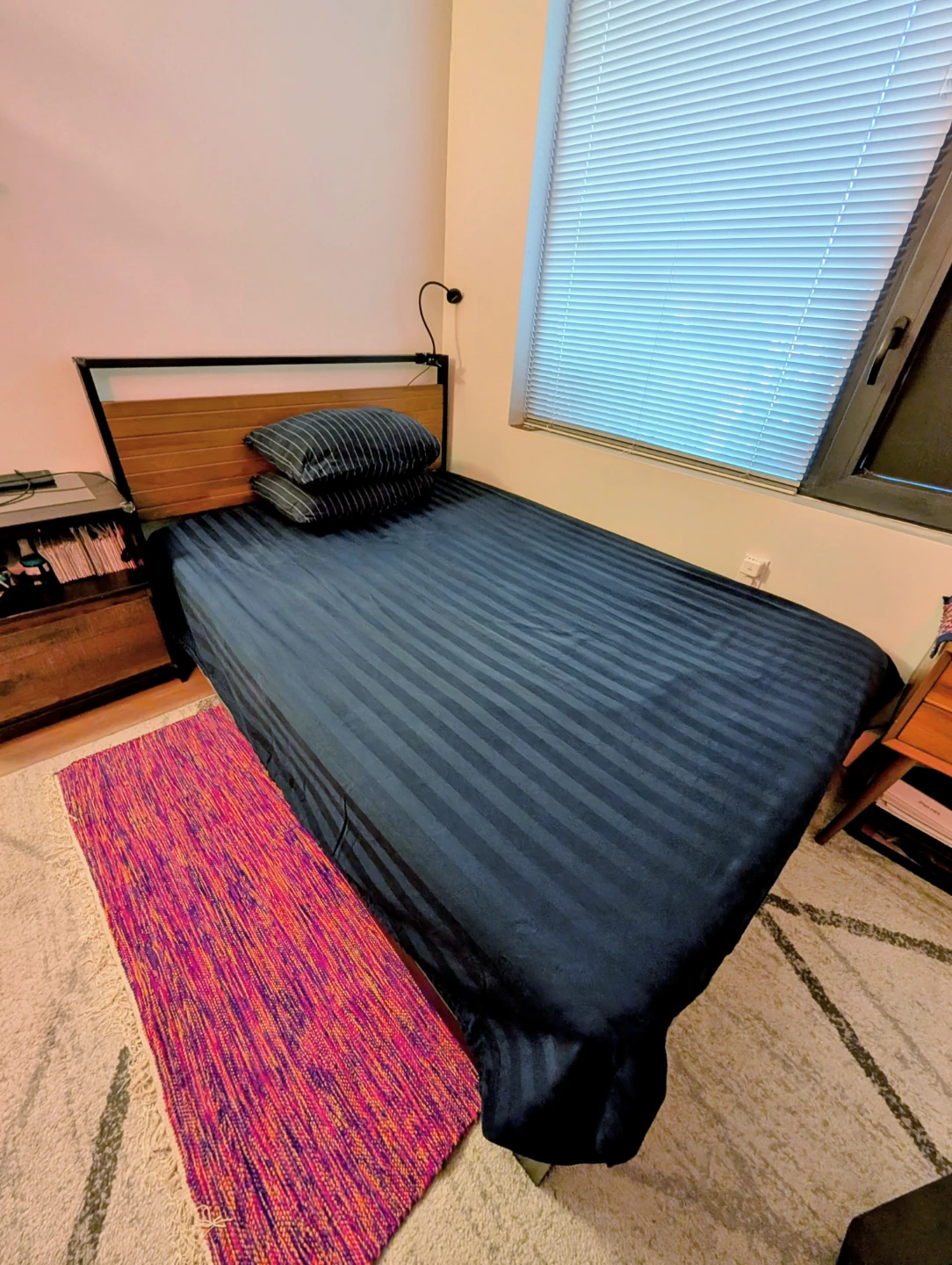 Bed frame (steel) with headboard - Full 🥕 - photo 2