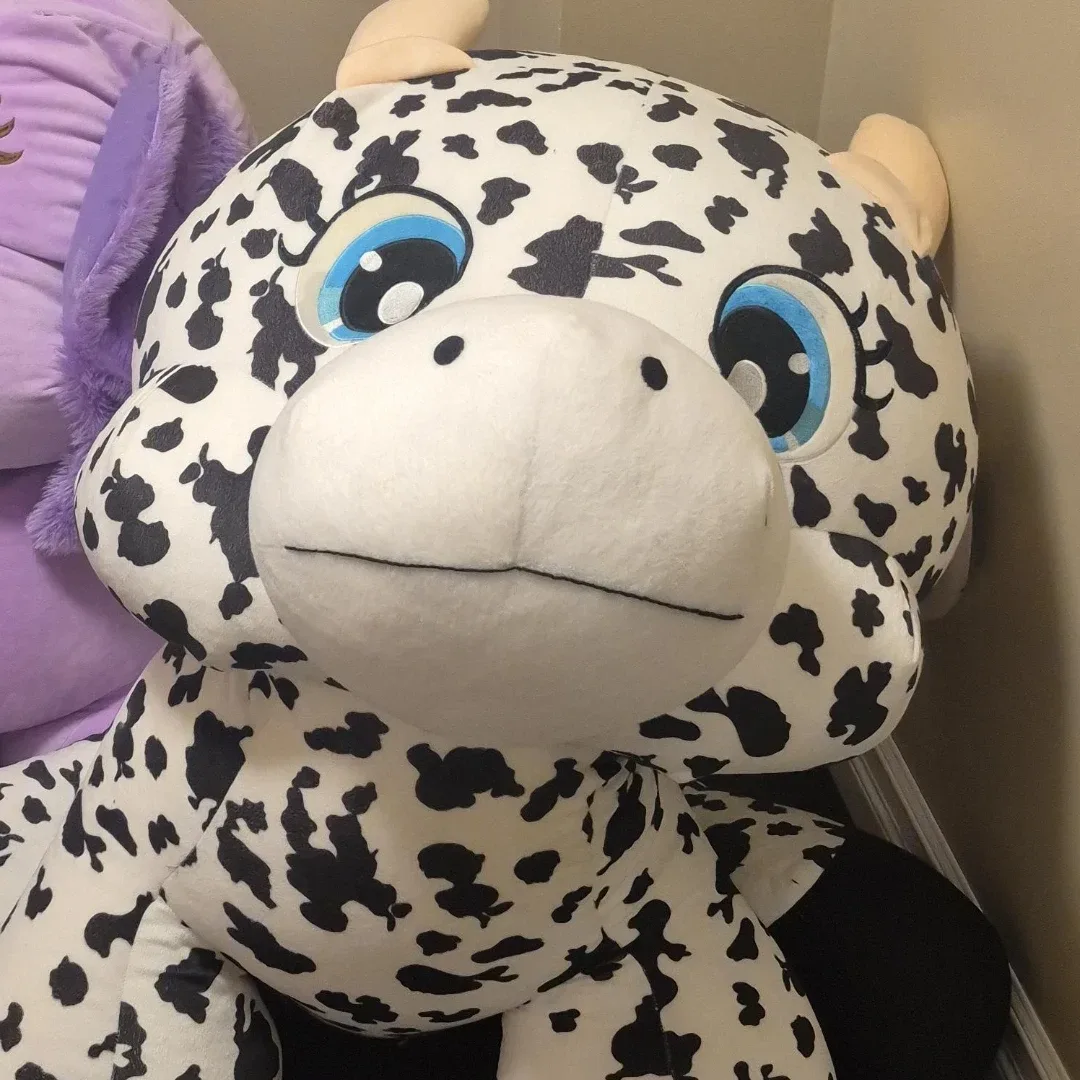 Large Spotted Cow Plush Toy image indicator(2)