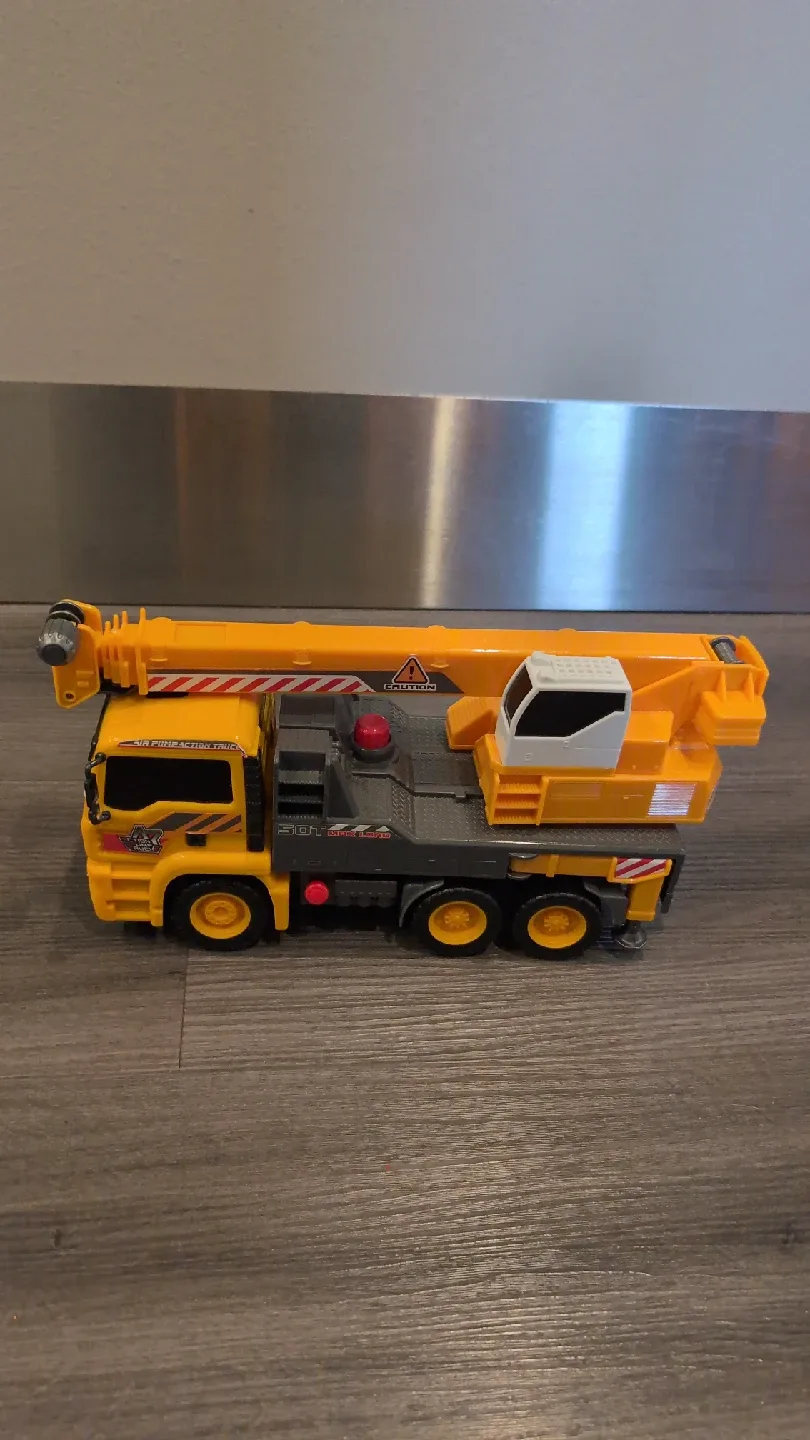 Toy Crane Truck - Yellow & Gray image indicator(2)