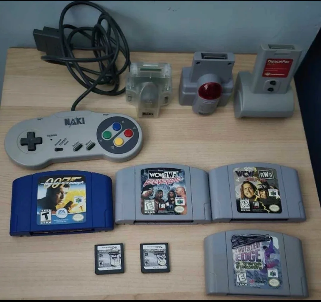 Nintendo 64 games & Snes controller (price listed)