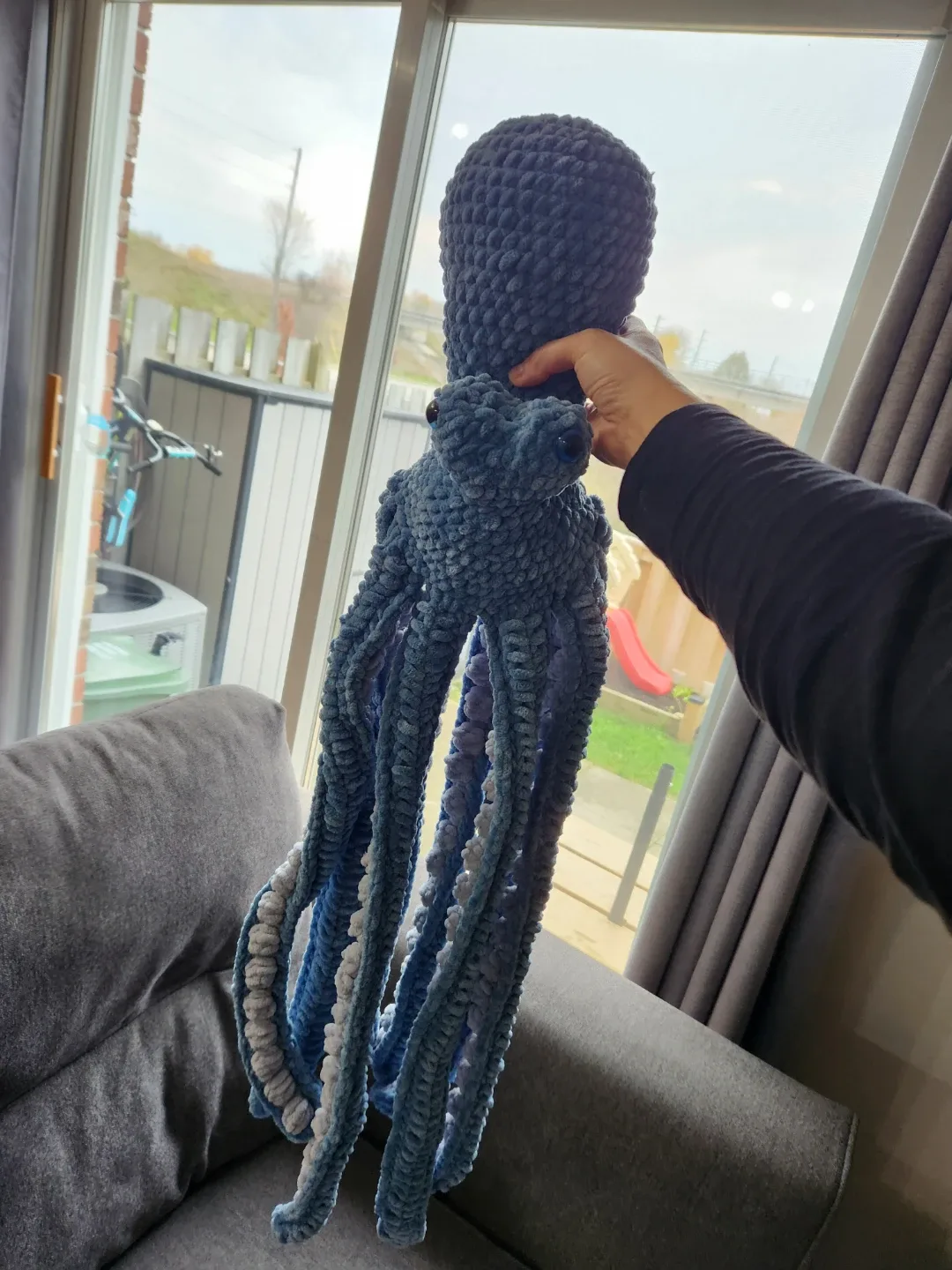 Handmade Crochet Octopus Plushie image indicator(9)