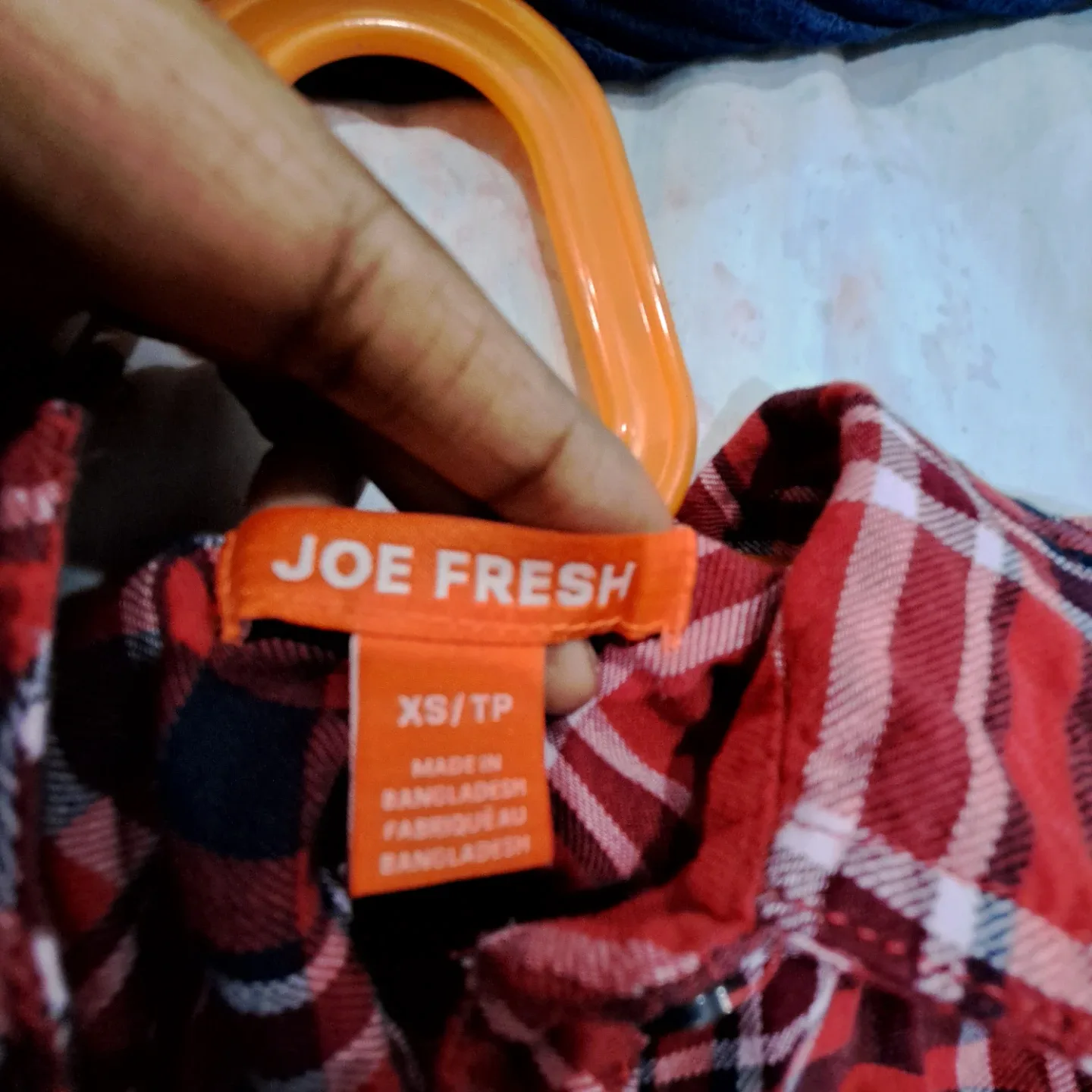 Joe Fresh Red Plaid Button Up XS Women's image indicator(2)