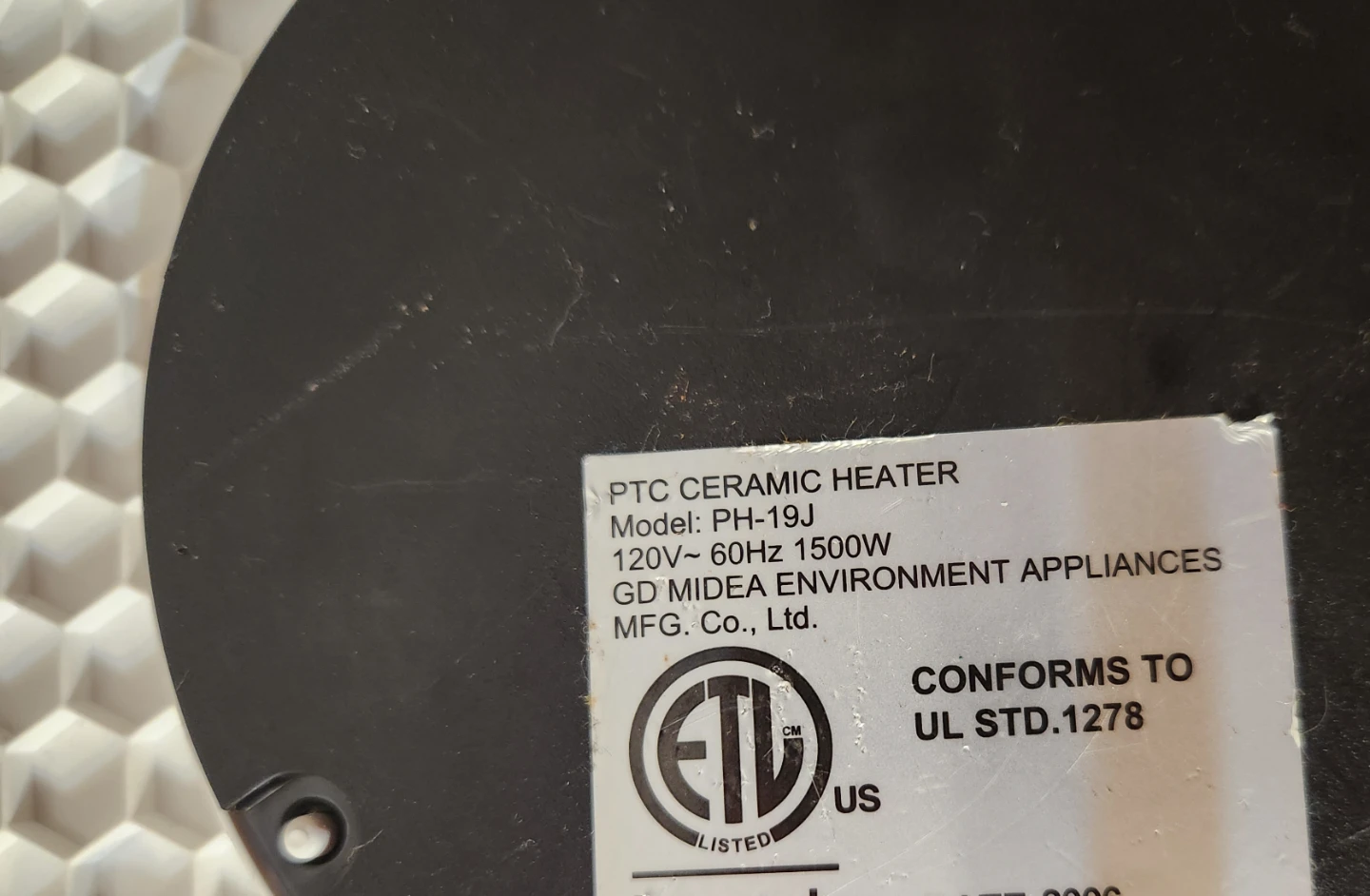 Pelonis PH-19J Ceramic Heater - photo 2