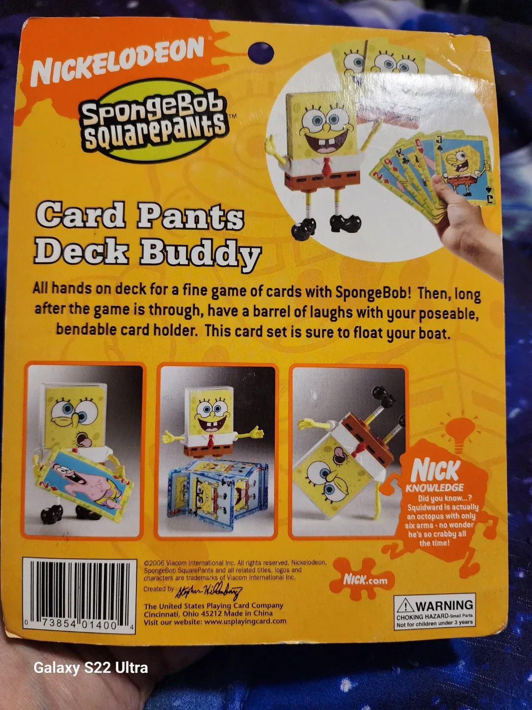 SpongeBob Card Pants Deck Buddy - New in Package image indicator(2)