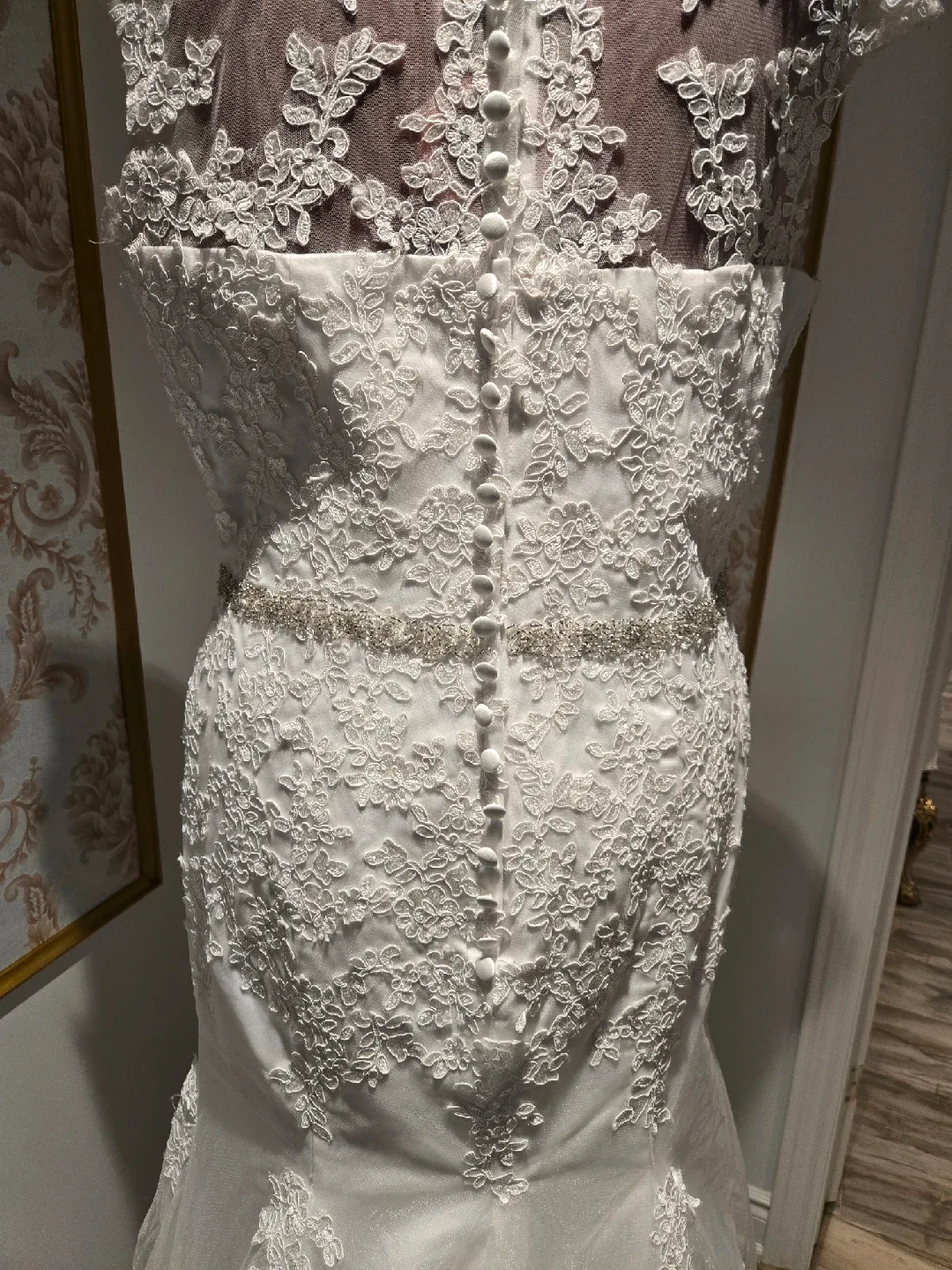 White Lace Wedding Dress image indicator(7)