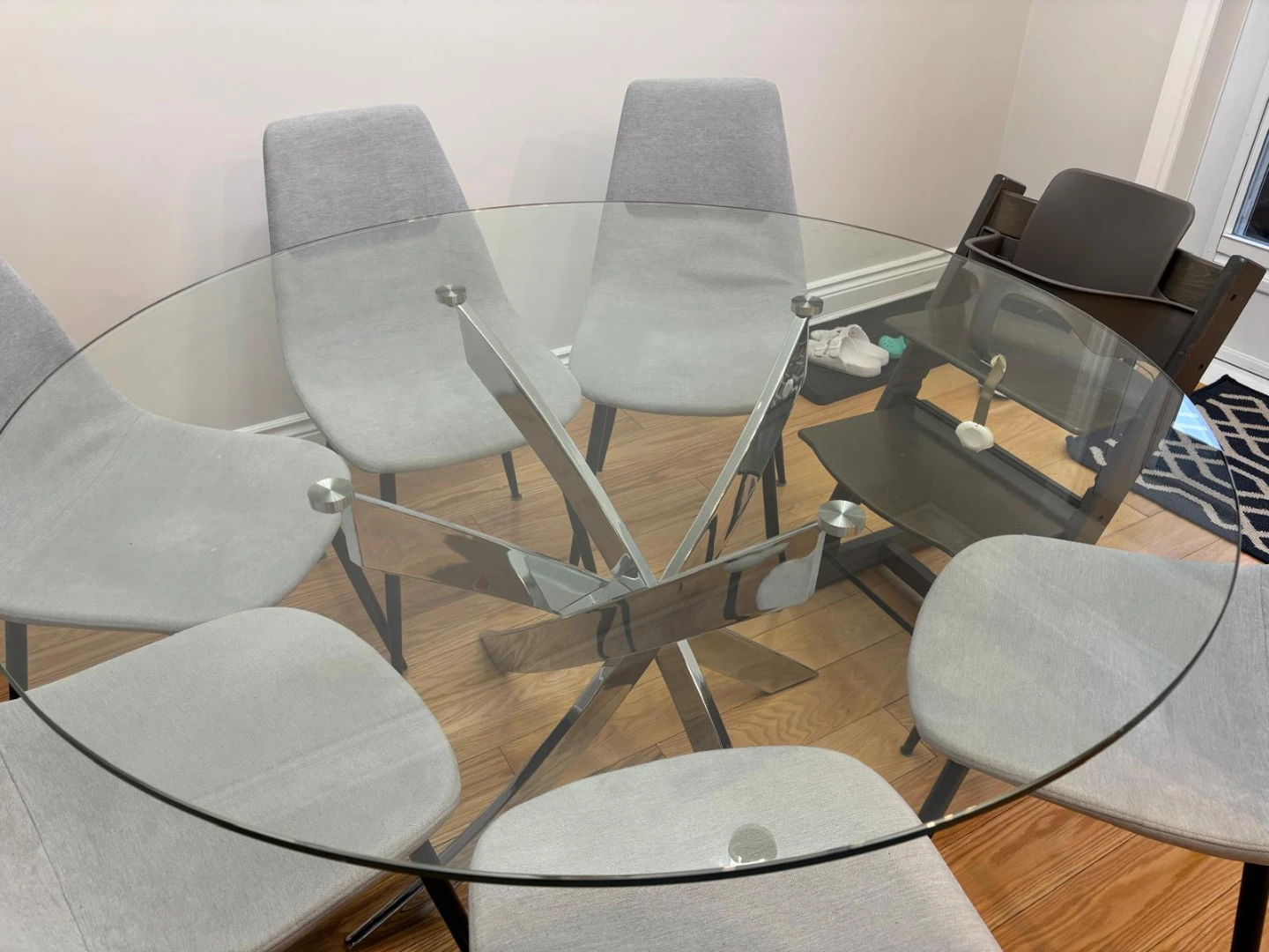 Glass Top Dining Table - photo 2