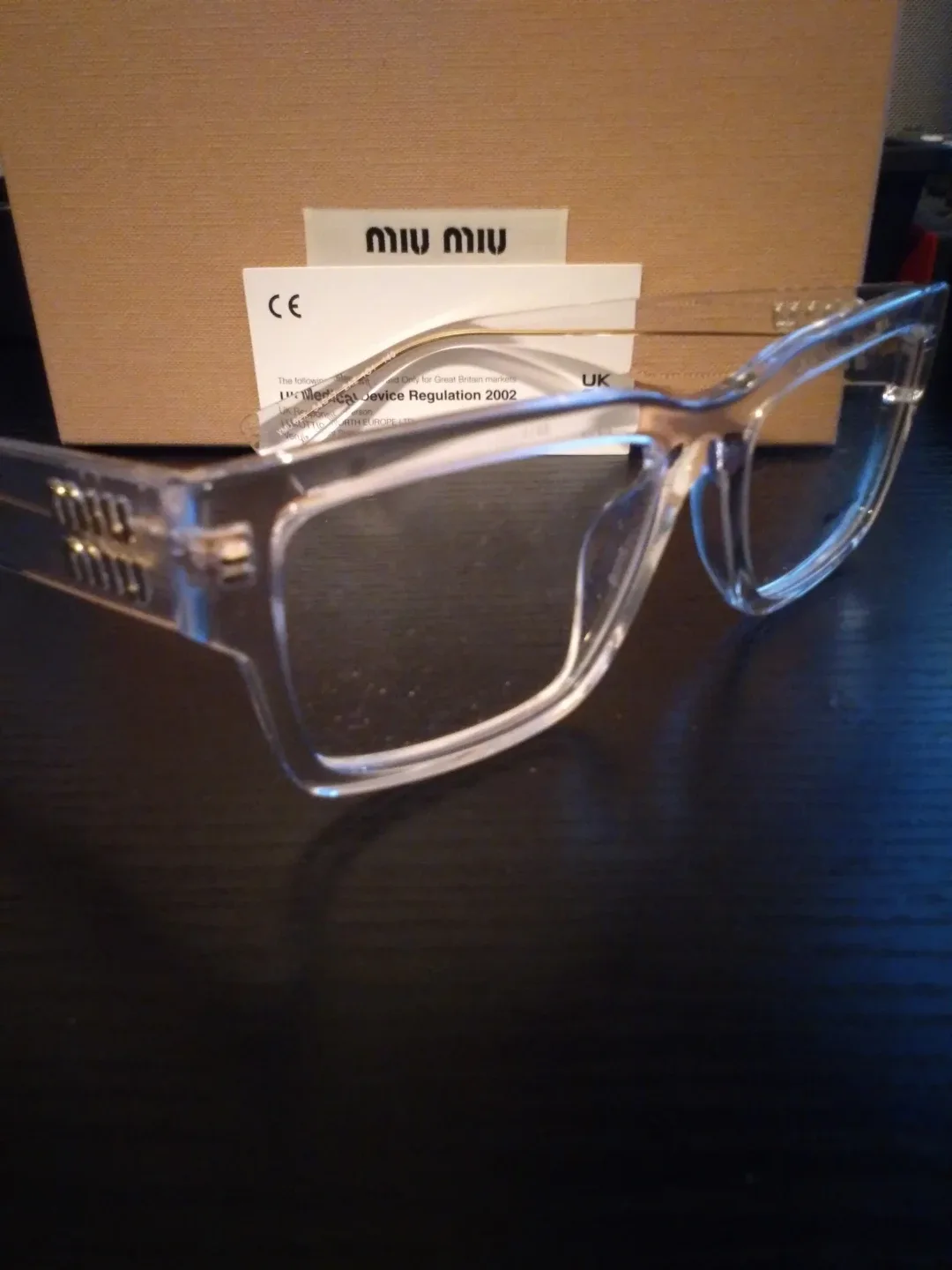 Miu Miu Clear Frame Glasses image indicator(3)