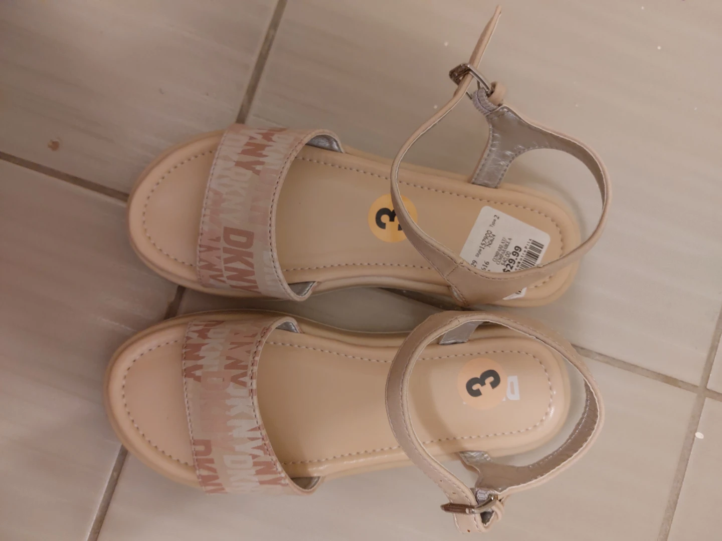 DKNY Beige Sandals - Size 3 - photo 3