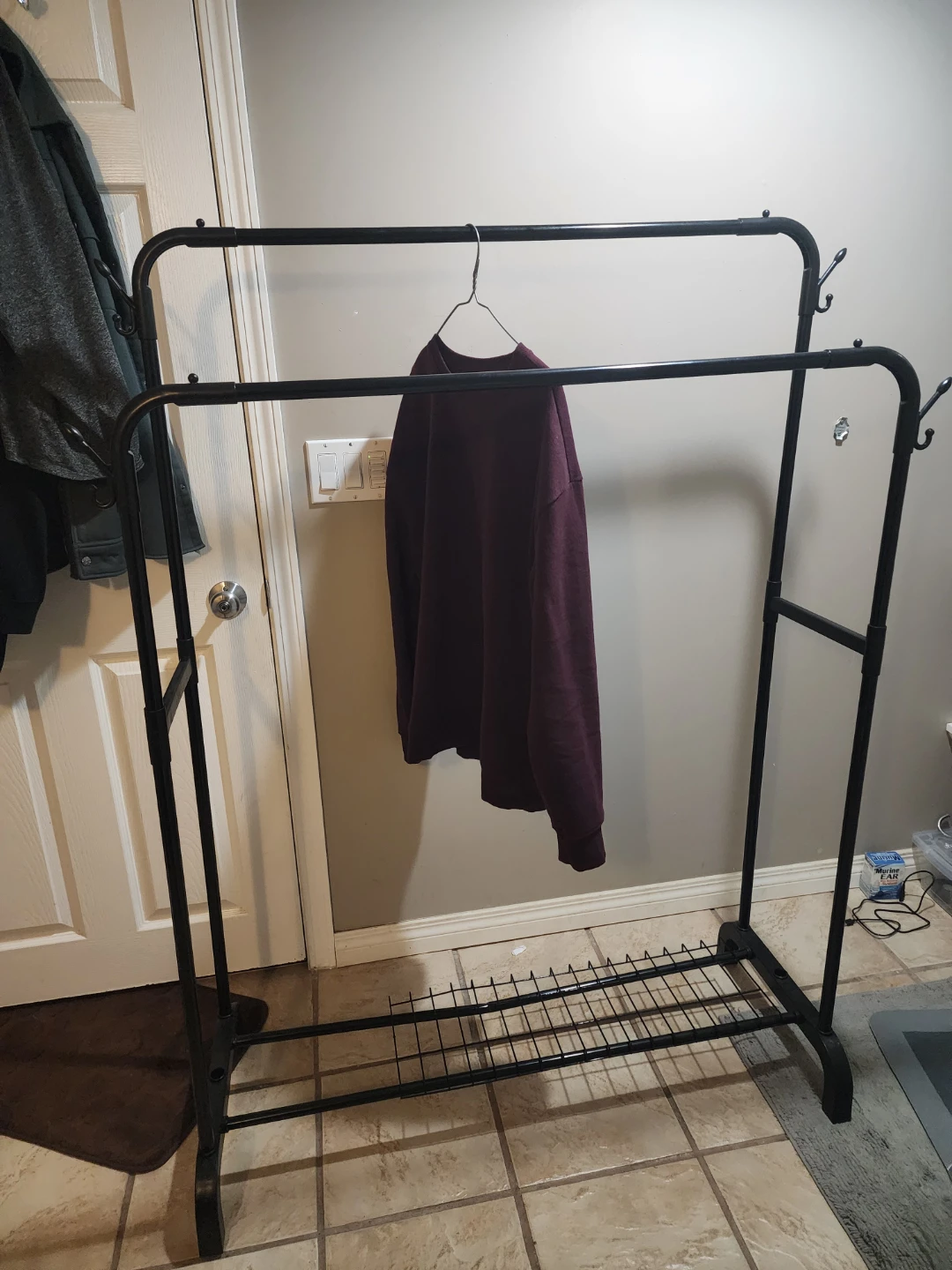 Black Double Rod Clothing Rack - photo 4