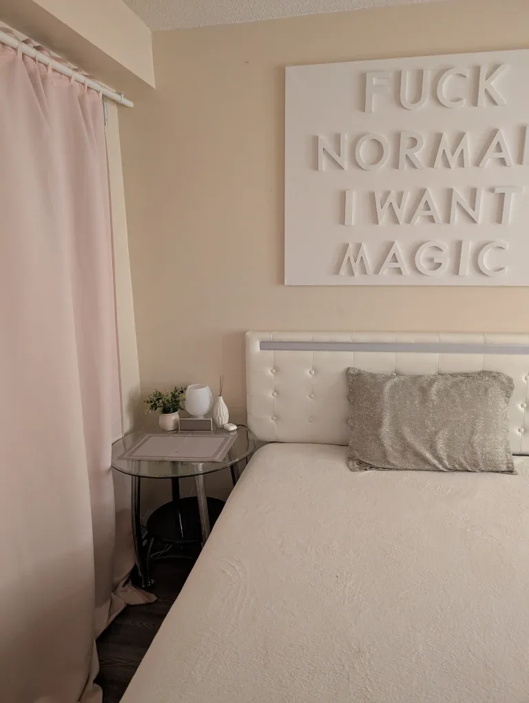 Large Handmade Wall Art - "F*ck Normal I Want Magic"