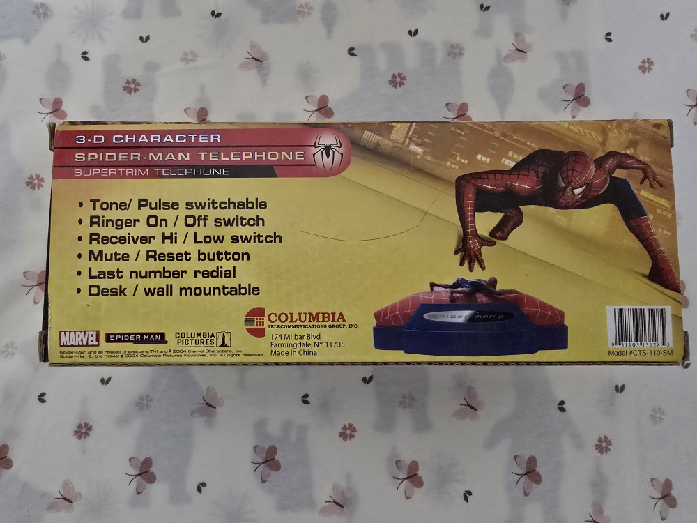 Spider-Man 3-D Character Supertrim Telephone - New in Box - photo 3