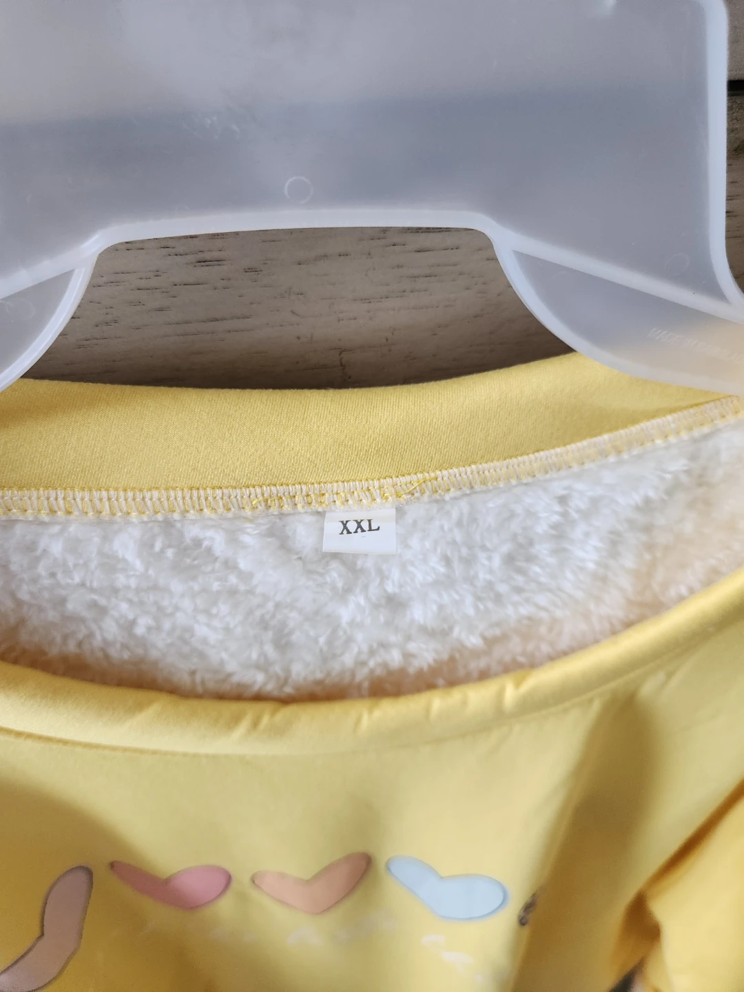 Yellow Fleece Lined Sweatshirt, Size XL - photo 3