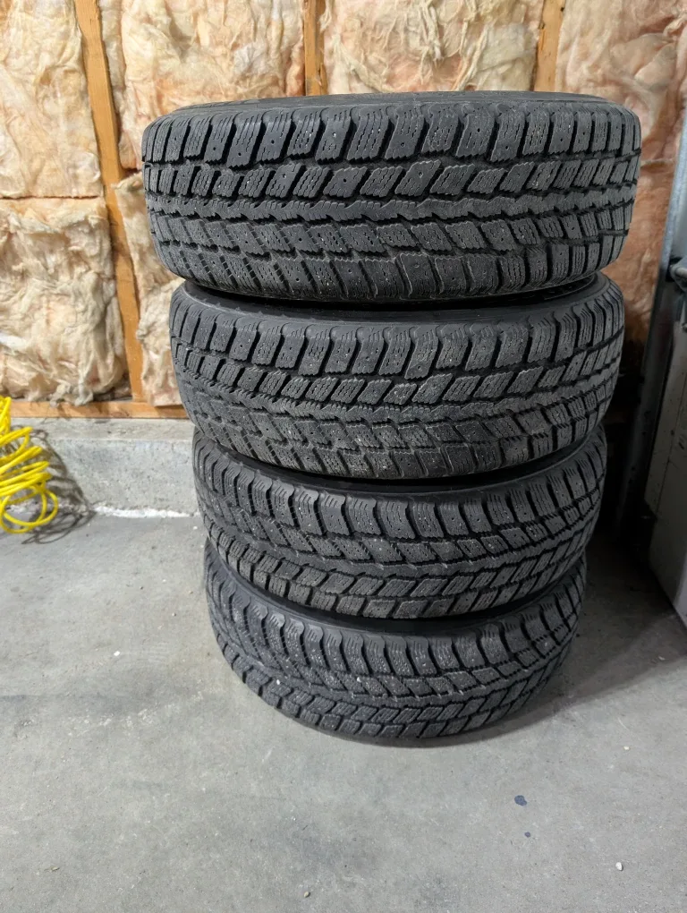 (4)-195/70R14 Winter Tires On Multi-Fit Rims 5x100 & 5x115 image indicator(10)