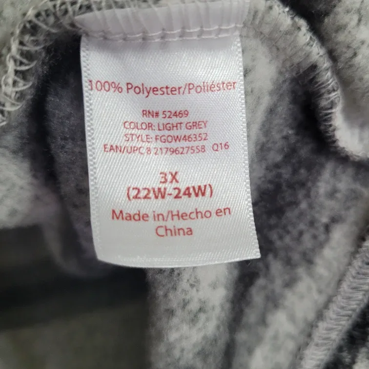 Ladies Size 3X Zip up Sweater image indicator(7)