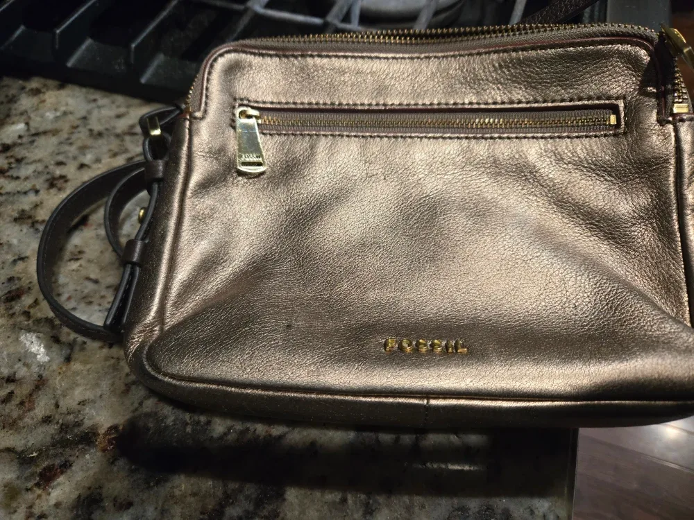 Fossil Piper Toaster Rose Gold Crossbody Bag image indicator(2)