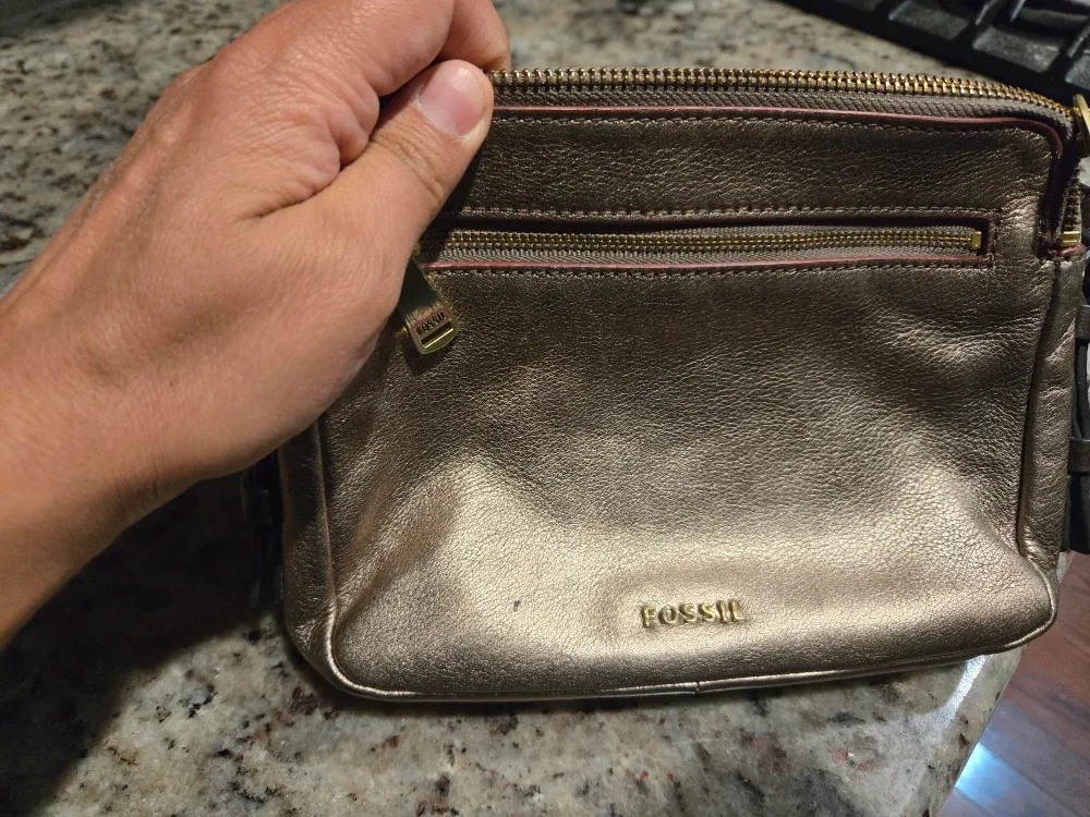 Fossil Piper Toaster Rose Gold Crossbody Bag image indicator(3)