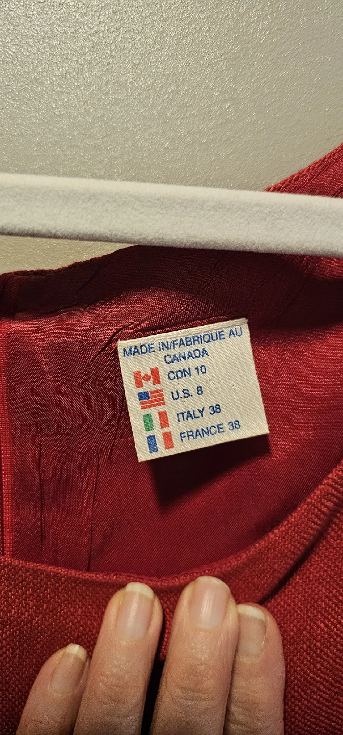 Red Dress - Size CDN 10 / US 8 - photo 3