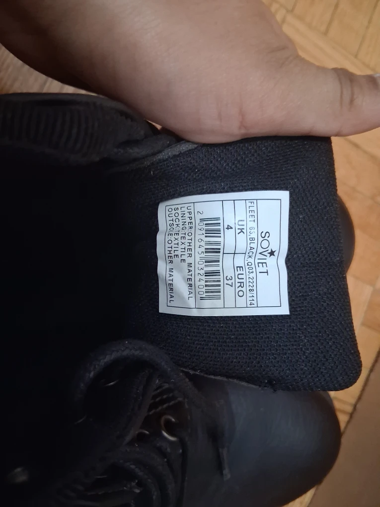 Soviet Fleet 63 Black Boots - Size 6 - photo 5