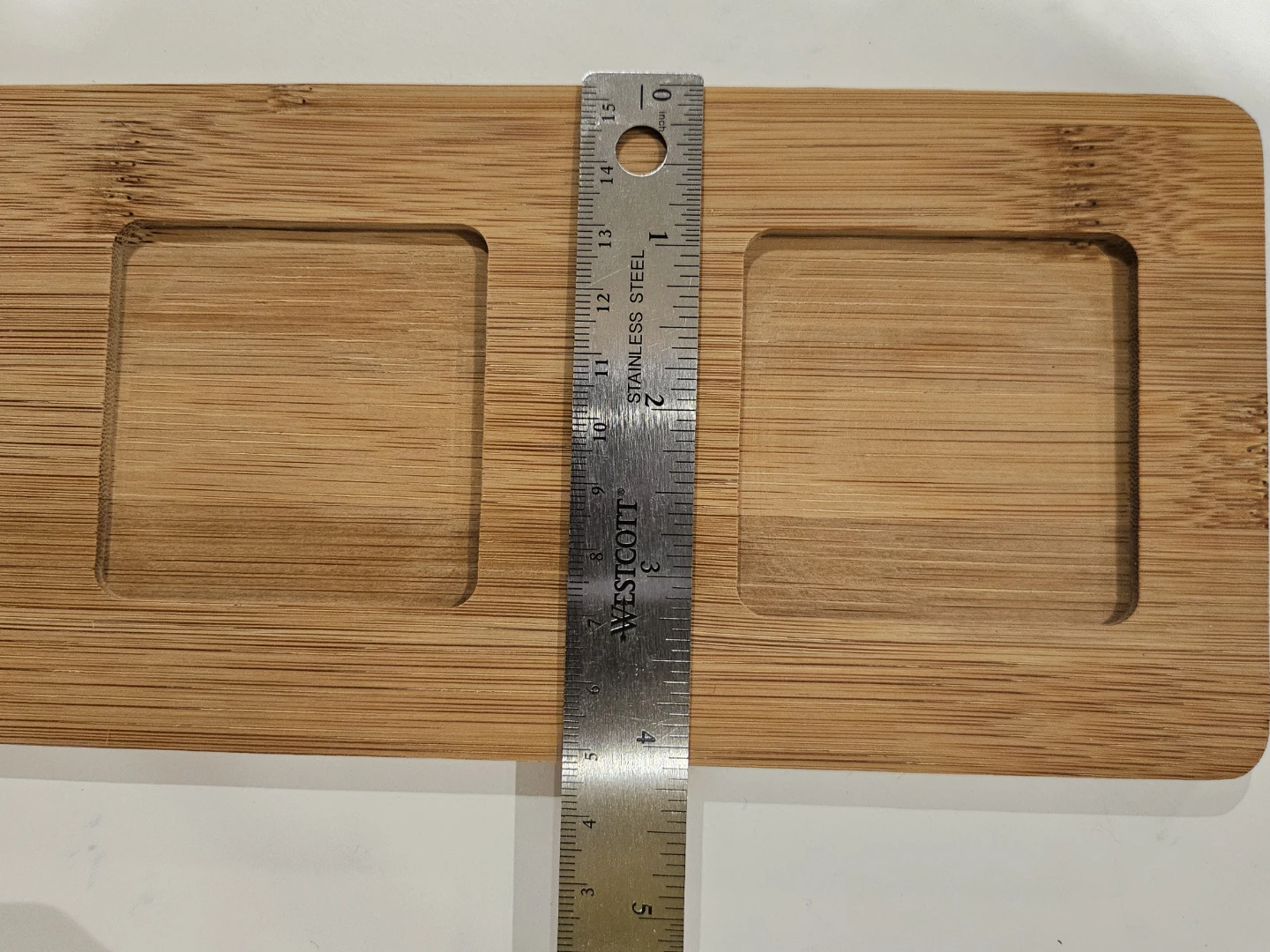 Bamboo Tray - approx 12 x 4 inches - photo 3
