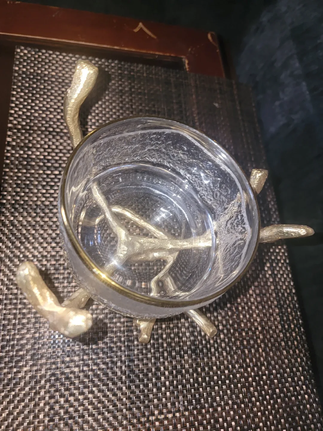 Gold Branch Glass Candle Holder image indicator(2)