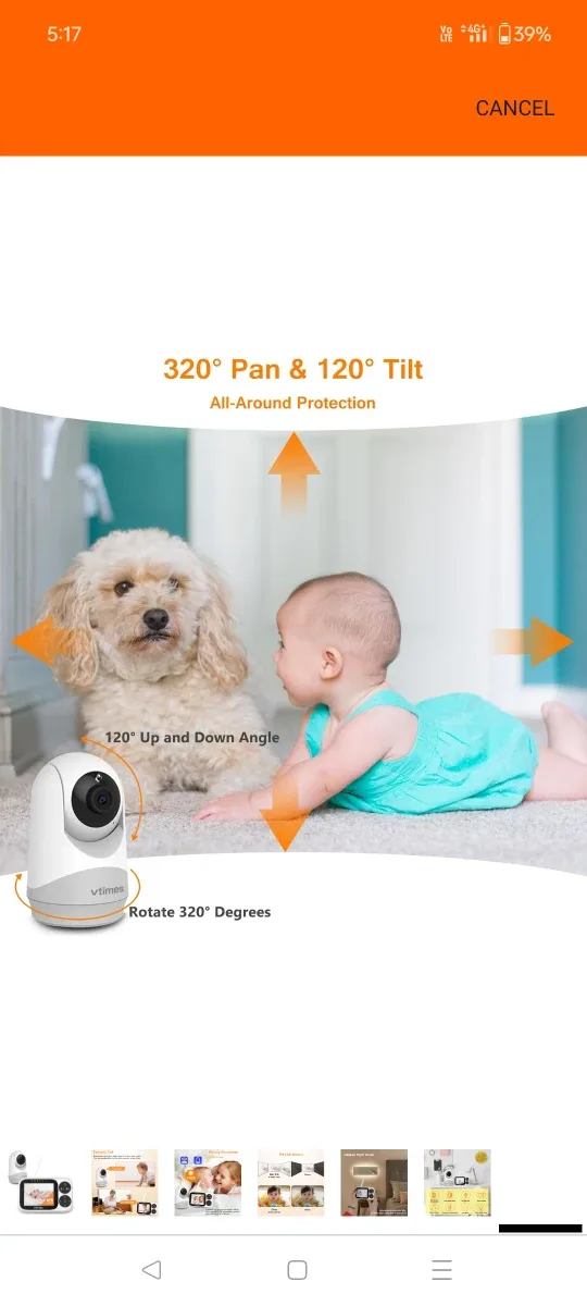VTimes Baby Monitor with Camera image indicator(8)
