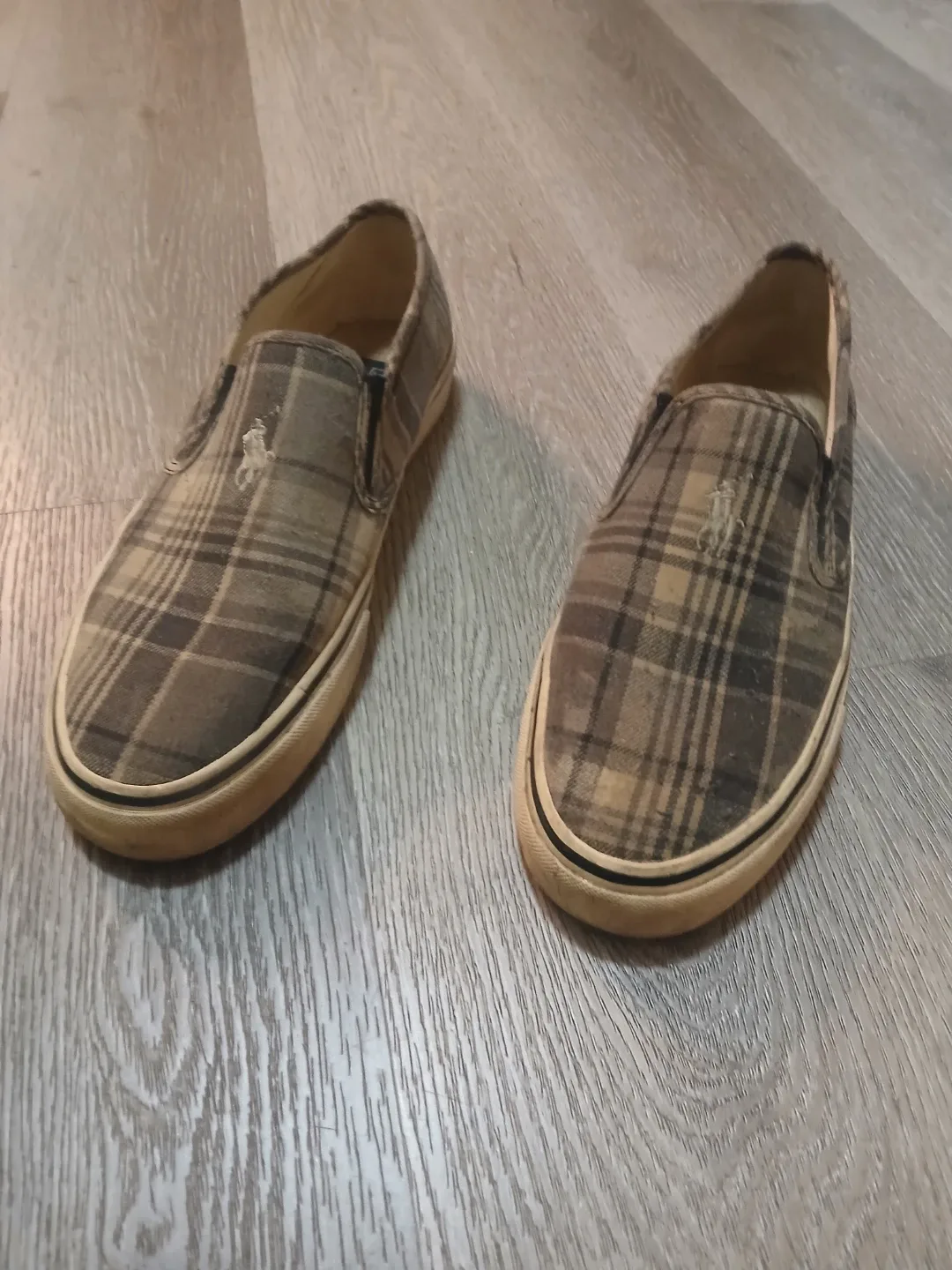 Ralph Lauren Plaid Slip-on Shoes