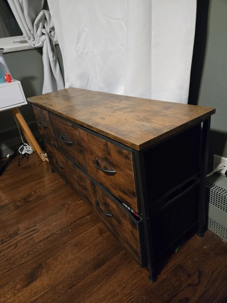 Wood storage cabinet with 5 Drawers - photo 3